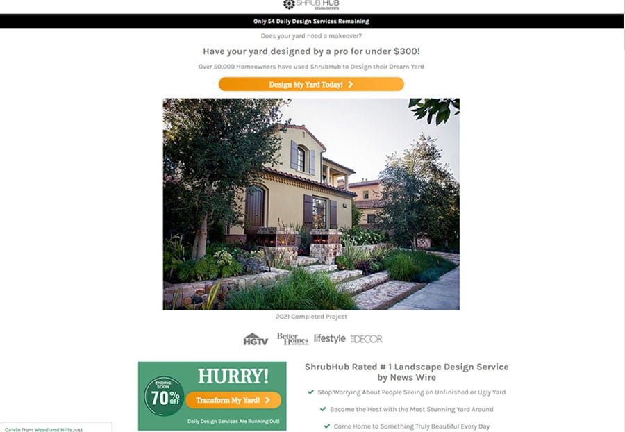 Shrubhub landscaping design outdoors