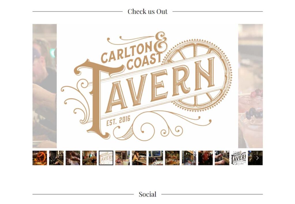 Carlton & Coast Tavern Custom Design