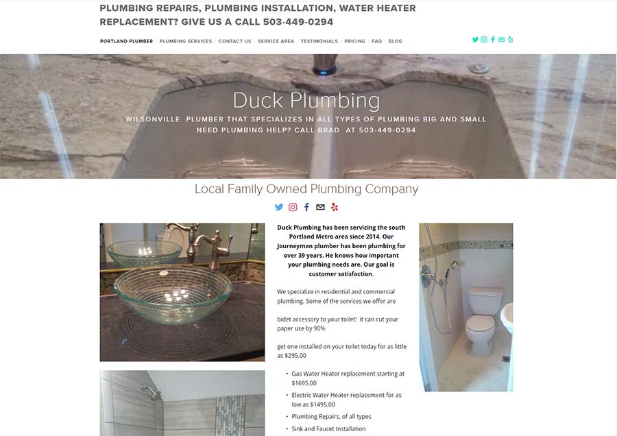 Duck Plumbing Repairs Installation Replacement