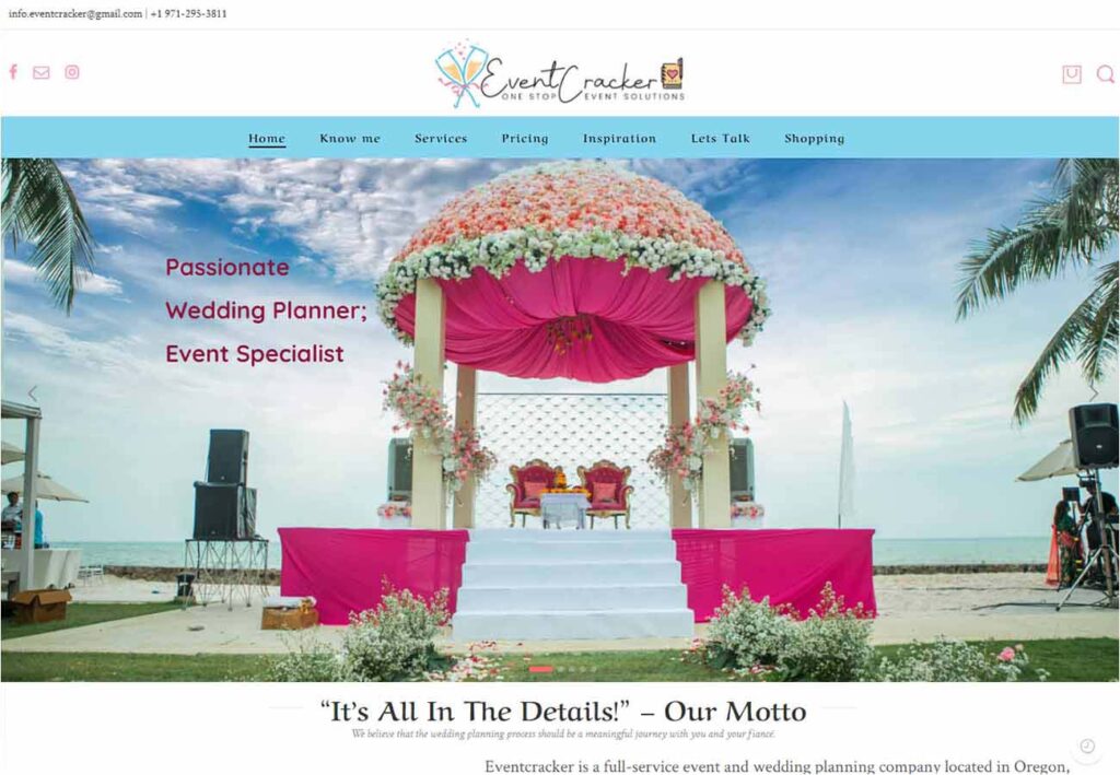 8 Amazing Wedding & Event Planner Website Examples