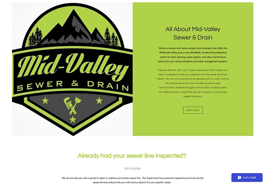 Mid-Valley Plumbing Sewer Drain Service