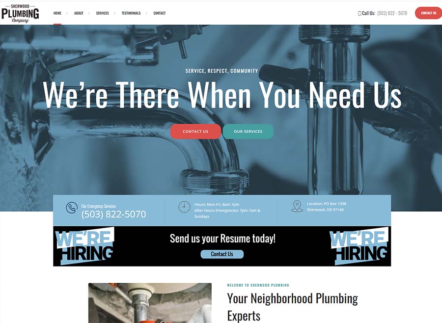 Sherwood Plumbing Sink Toilet Repair