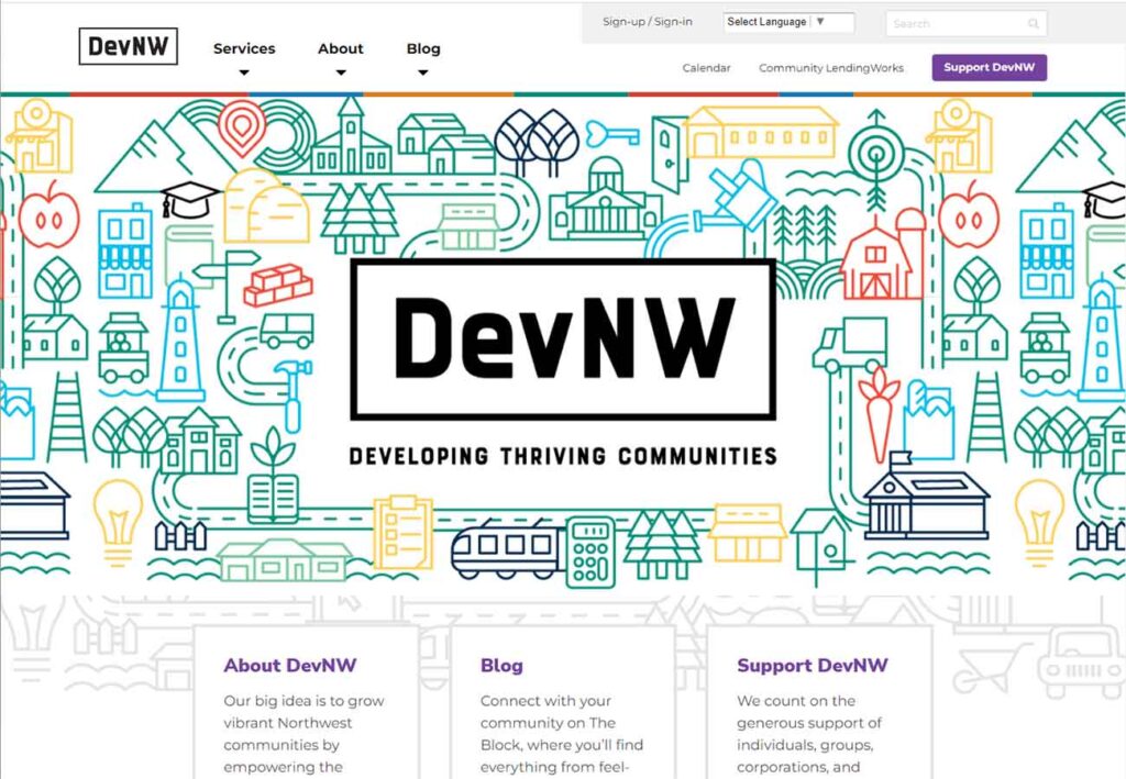 DevNW non profit web design