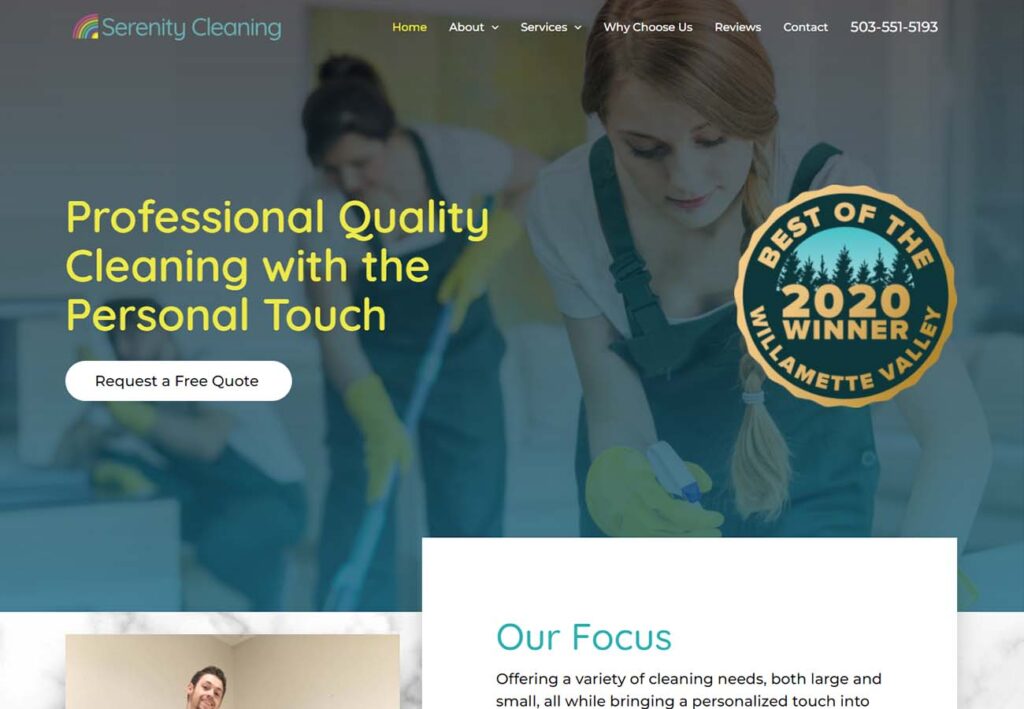 Serenity Cleaning Digital Marketing